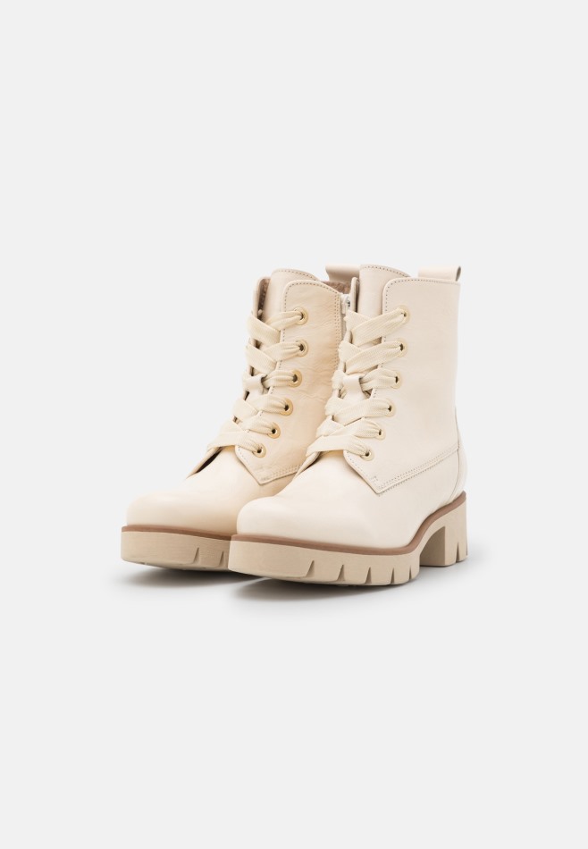 Gabour | Bottines à Lacets Exclusives Panna